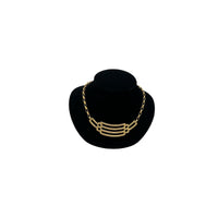 Necklaces & PendantsMonet Gold Geometric Pendant Necklace Signed Designer Vintage