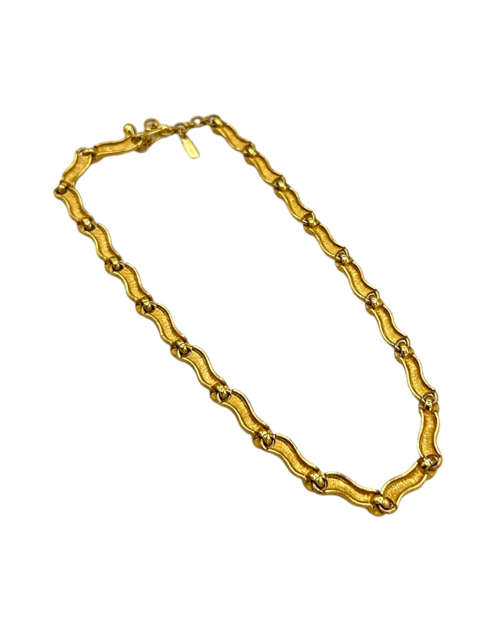 Monet Gold Ribbon Link Layering Everyday Necklace – 24