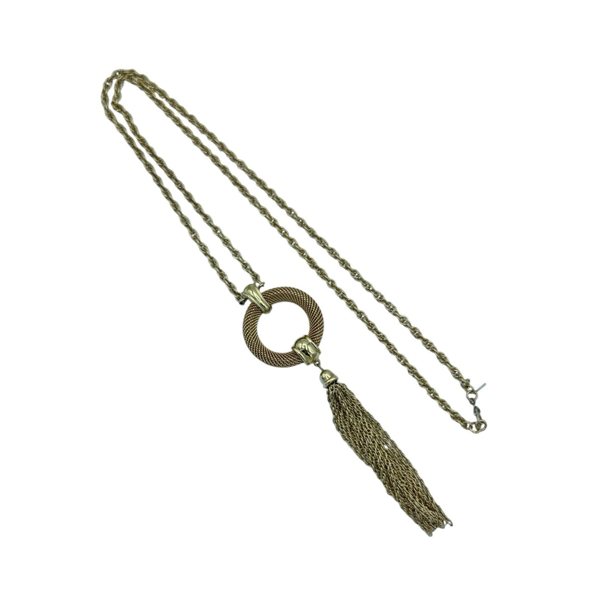 Necklaces & PendantsMonet Gold Tassel Circle Pendant Necklace