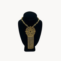 Monet Gold Tree of Life Filigree Pendant Necklace