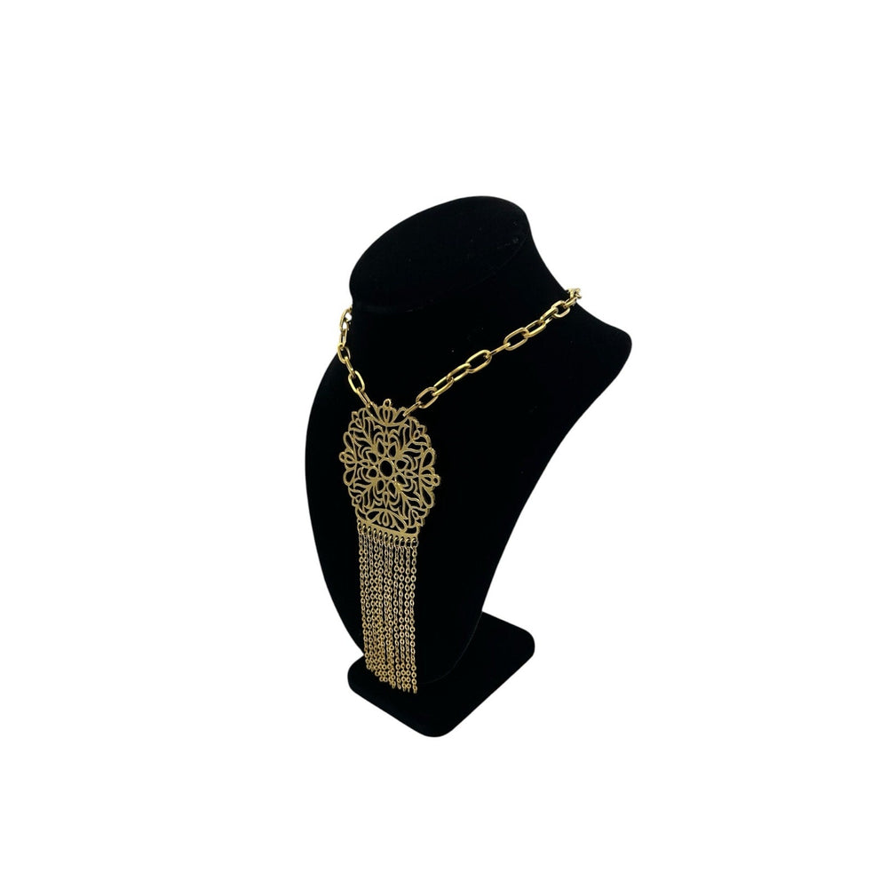 Monet Gold Tree of Life Filigree Pendant Necklace