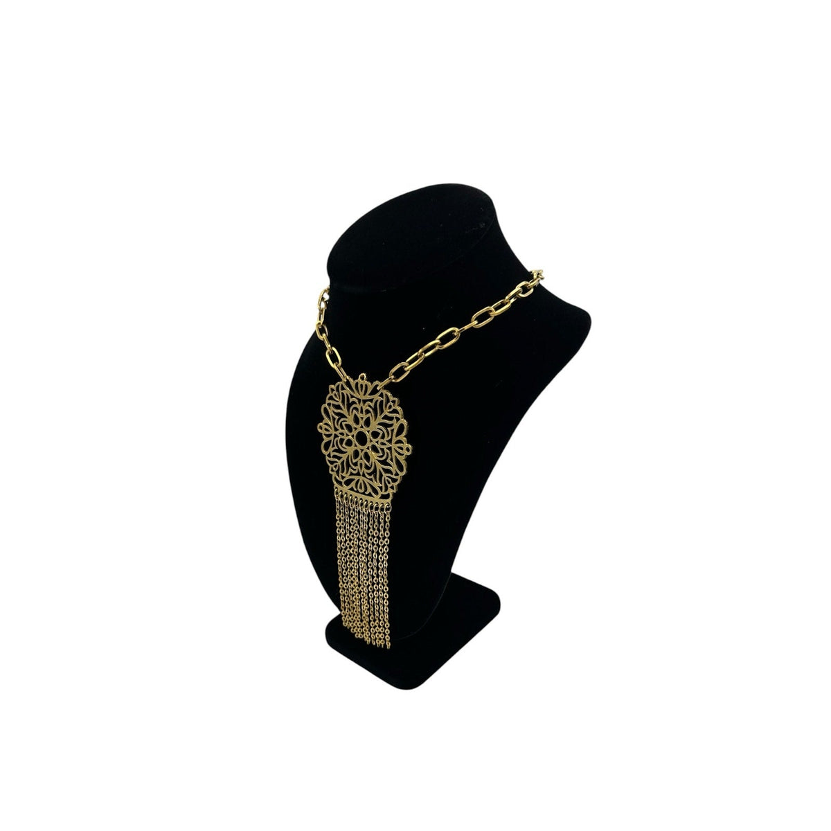 Monet Gold Tree of Life Filigree Pendant Necklace