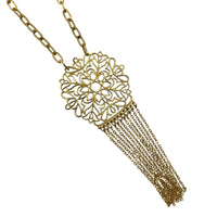 Monet Gold Tree of Life Filigree Pendant Necklace