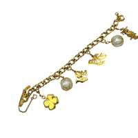 BraceletsMonet Vintage Gold Charm Bracelet