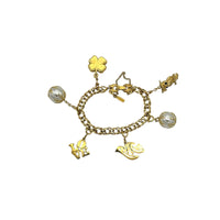 BraceletsMonet Vintage Gold Charm Bracelet