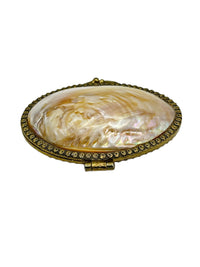 Mother of Pearl Clutch Handbag Trinket Box Home Decor - 24 Wishes Vintage Jewelry