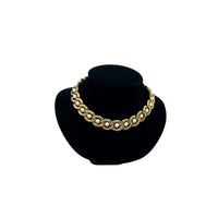 Napier Gold Curb Chain Pearl Necklace Vintage Statement Choker Necklaces & Pendants 24 Wishes Vintage Jewelry