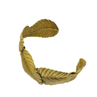 BraceletsNapier Gold Leaf Cuff Bracelet Vintage Signed