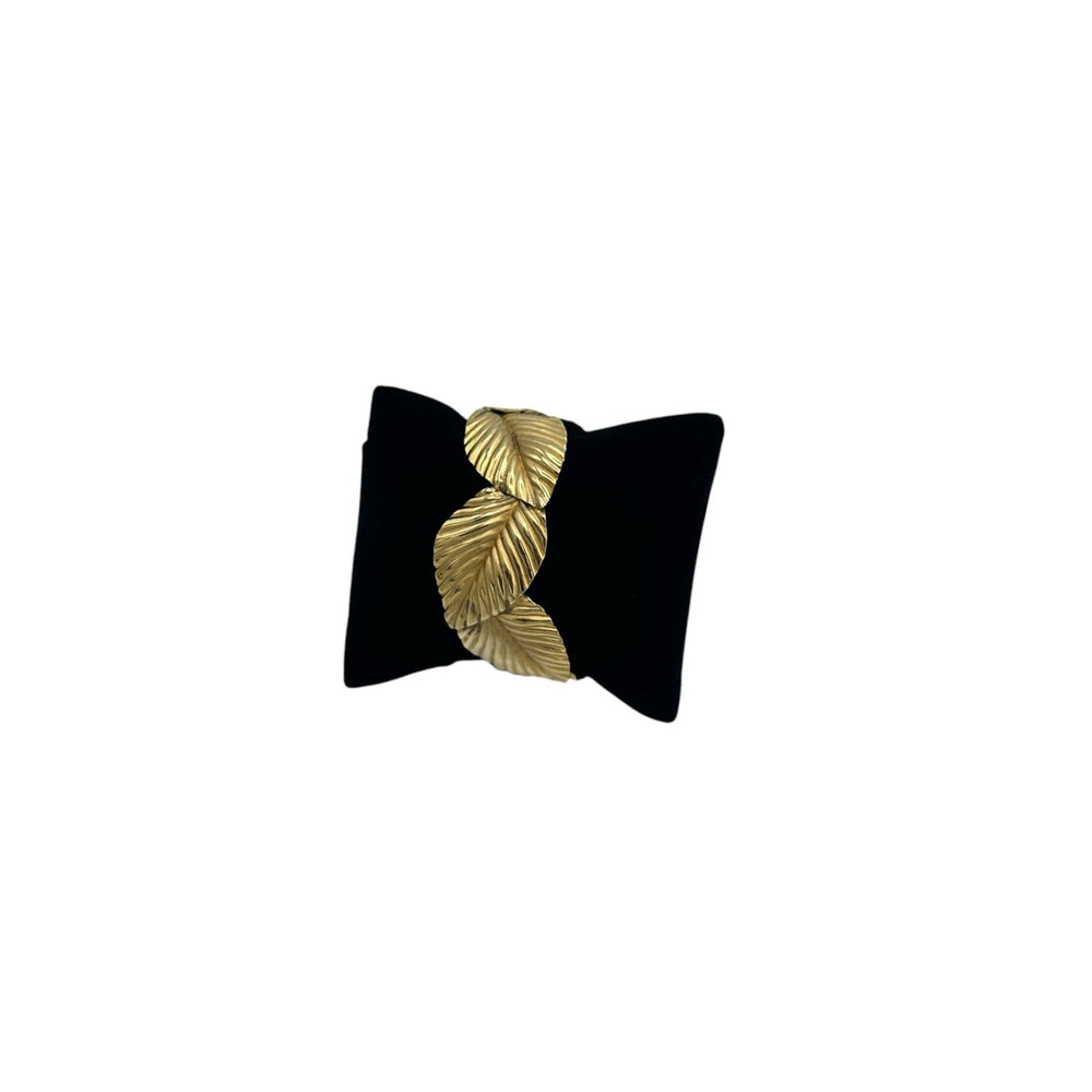 BraceletsNapier Gold Leaf Cuff Bracelet Vintage Signed