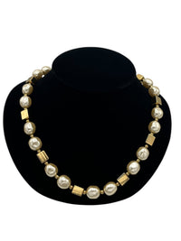 Napier Long Pearl Gold Bead Layering Necklace - 24 Wishes Vintage Jewelry