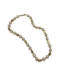 Napier Long Pearl Gold Bead Layering Necklace - 24 Wishes Vintage Jewelry