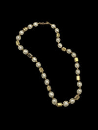 Napier Long Pearl Gold Bead Layering Necklace - 24 Wishes Vintage Jewelry