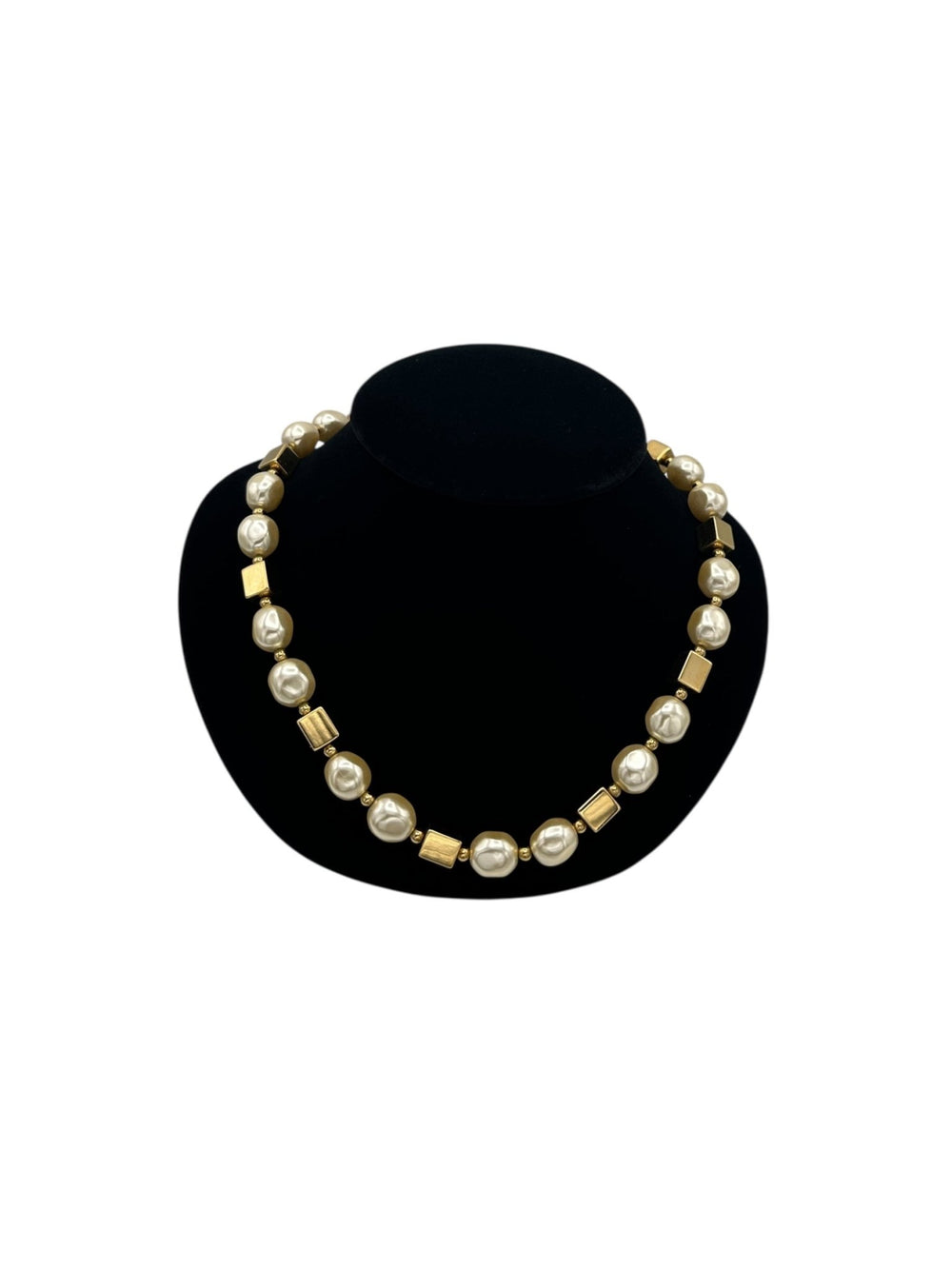 Napier Long Pearl Gold Bead Layering Necklace - 24 Wishes Vintage Jewelry