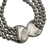 Necklaces & PendantsNapier Silver Multi Strand Bead Necklace Modernist Swirl Pendant