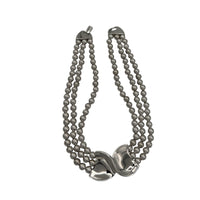 Necklaces & PendantsNapier Silver Multi Strand Bead Necklace Modernist Swirl Pendant