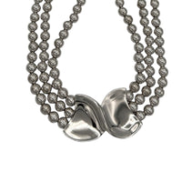 Necklaces & PendantsNapier Silver Multi Strand Bead Necklace Modernist Swirl Pendant