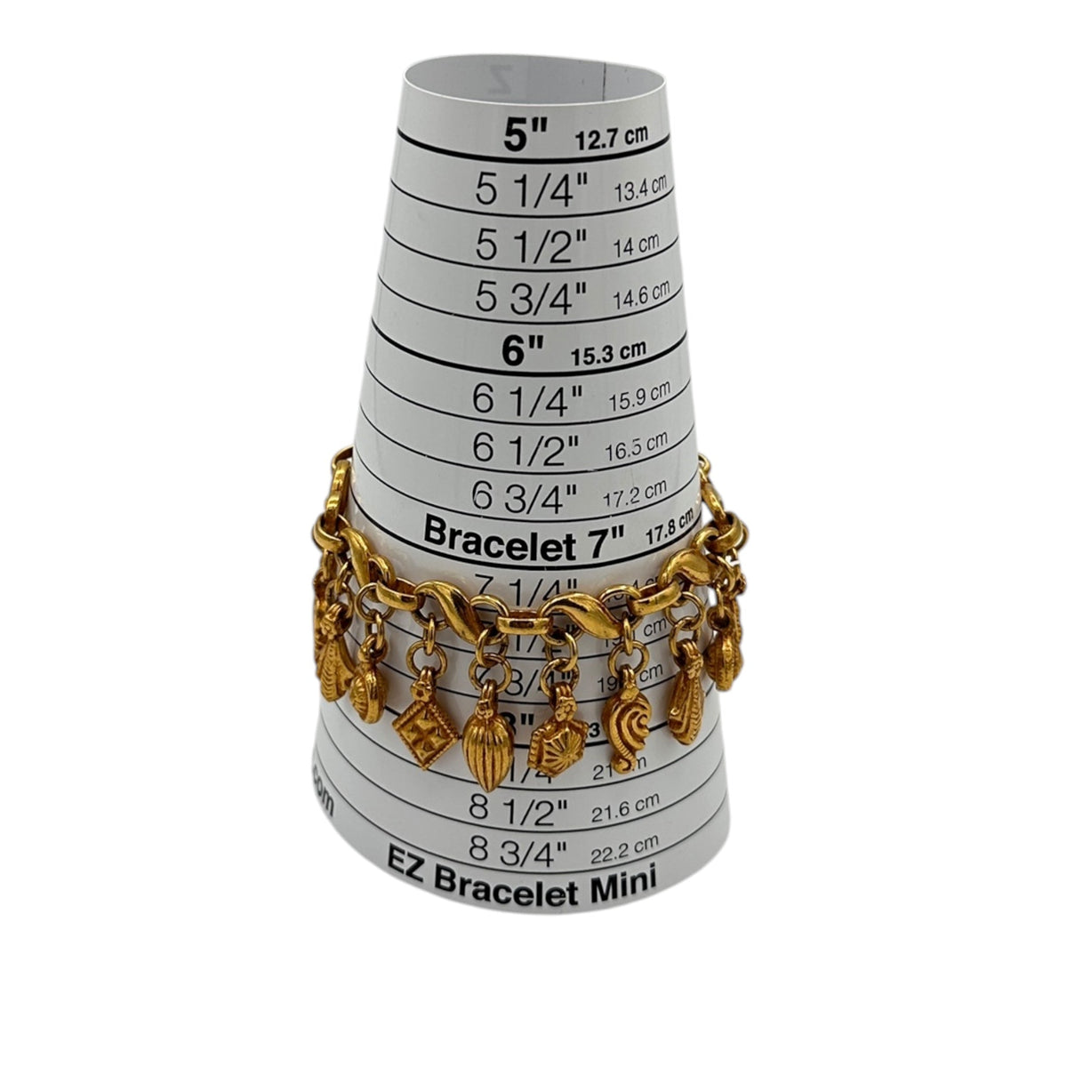 Nicky Butler Gold Designer Charm Bracelet Vintage Statement Link Bracelet with Mixed Dangle Charms 24 Wishes Vintage Jewelry