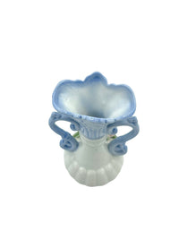 Norcrest Nortake Blue Floral Bud Vase with Three - dimensional Flowers - 24 Wishes Vintage Jewelry