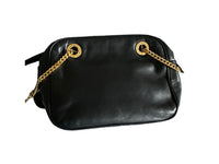 Paloma Picasso Vintage Handbag Black Leather Crossbody Bag Purse Italy - 24 Wishes Vintage Jewelry