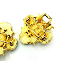 Paquette Gold Multi - Color Cabochon Belt Buckle - 24 Wishes Vintage Jewelry