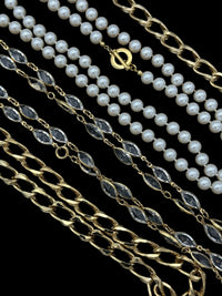 Pearl, Crystal & Gold Chain Vintage Jewelry Curated Collection - 24 Wishes Vintage Jewelry