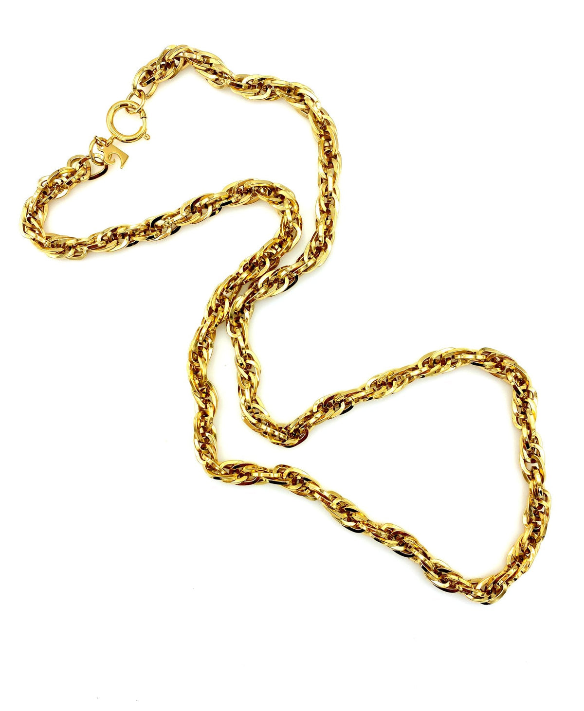 Pierre Cardin Gold Long Layering Chain Vintage Necklace - 24 Wishes Vintage Jewelry