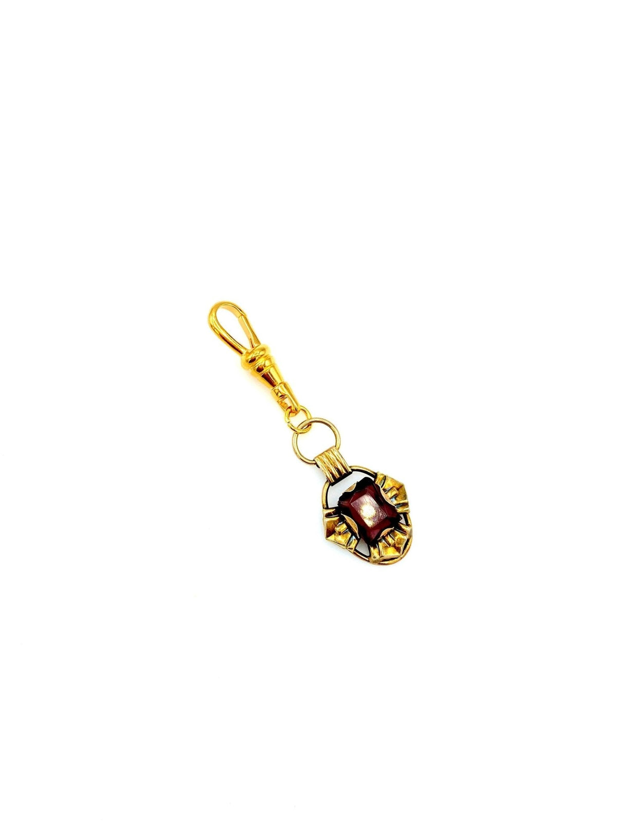 Purple Amethyst Crystal Victorian Revival Charm - 24 Wishes Vintage Jewelry