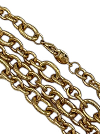 Ralph Lauren RRL Gold Long Cable Link Layering Necklace - 24 Wishes Vintage Jewelry