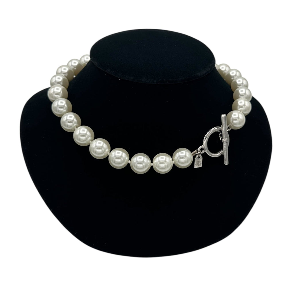 Necklaces & PendantsRalph Lauren RRL Large Faux Pearl Classic Necklace with Toggle Closure