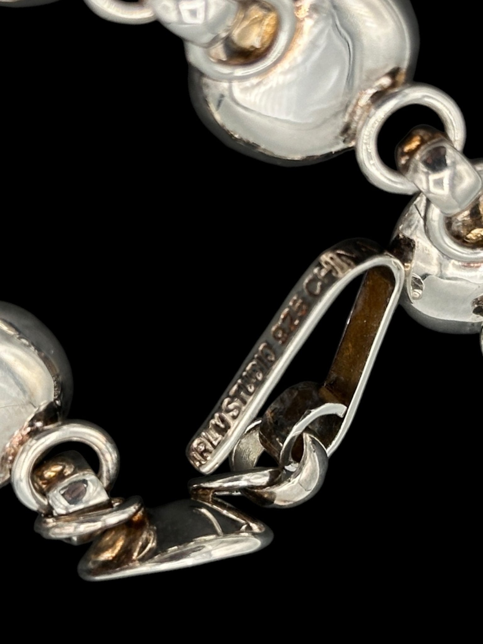 Robert Lee Morris RLM Sterling Disc Modernist Necklace - 24 Wishes