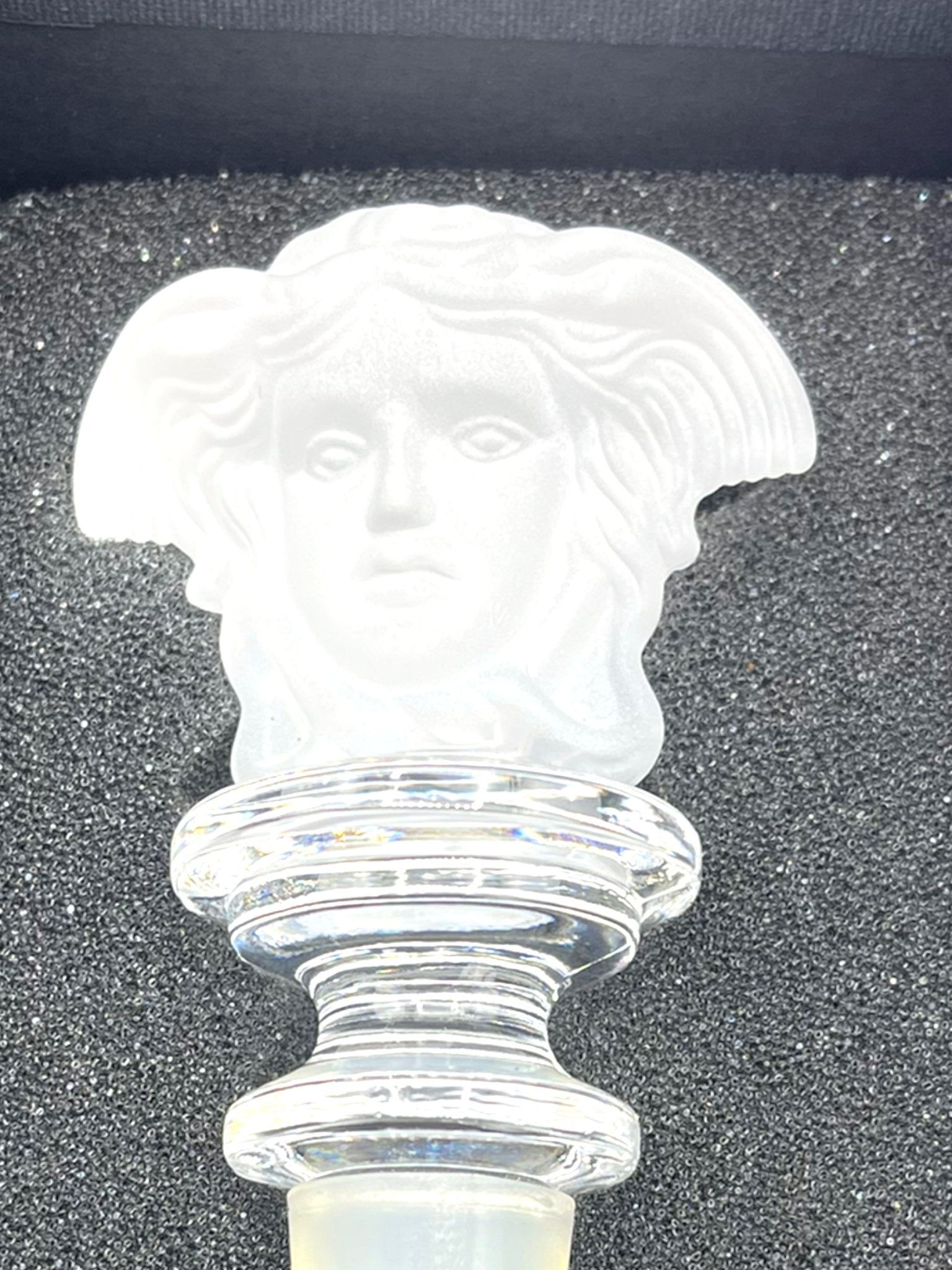 ヴェルサーチ メデューサ ローゼンタール ワインストッパー クリスタル Versace Rosenthal Wine Bottle Stopper Black Crystal Medusa
