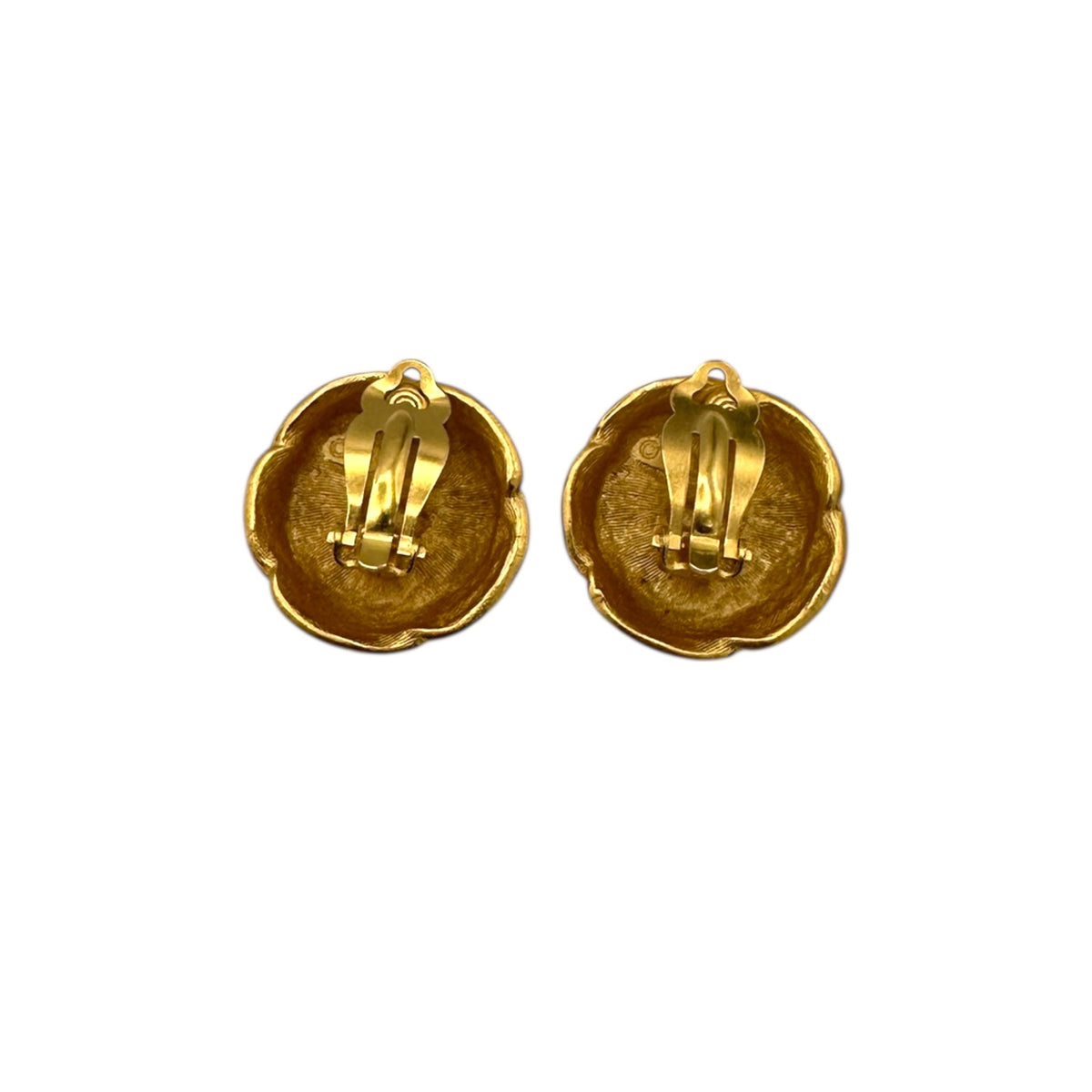 Signed Anne Klein Satin Gold Rope Clip - On Earrings Vintage Twisted Knot Statement Jewelry 24 Wishes Vintage Jewelry