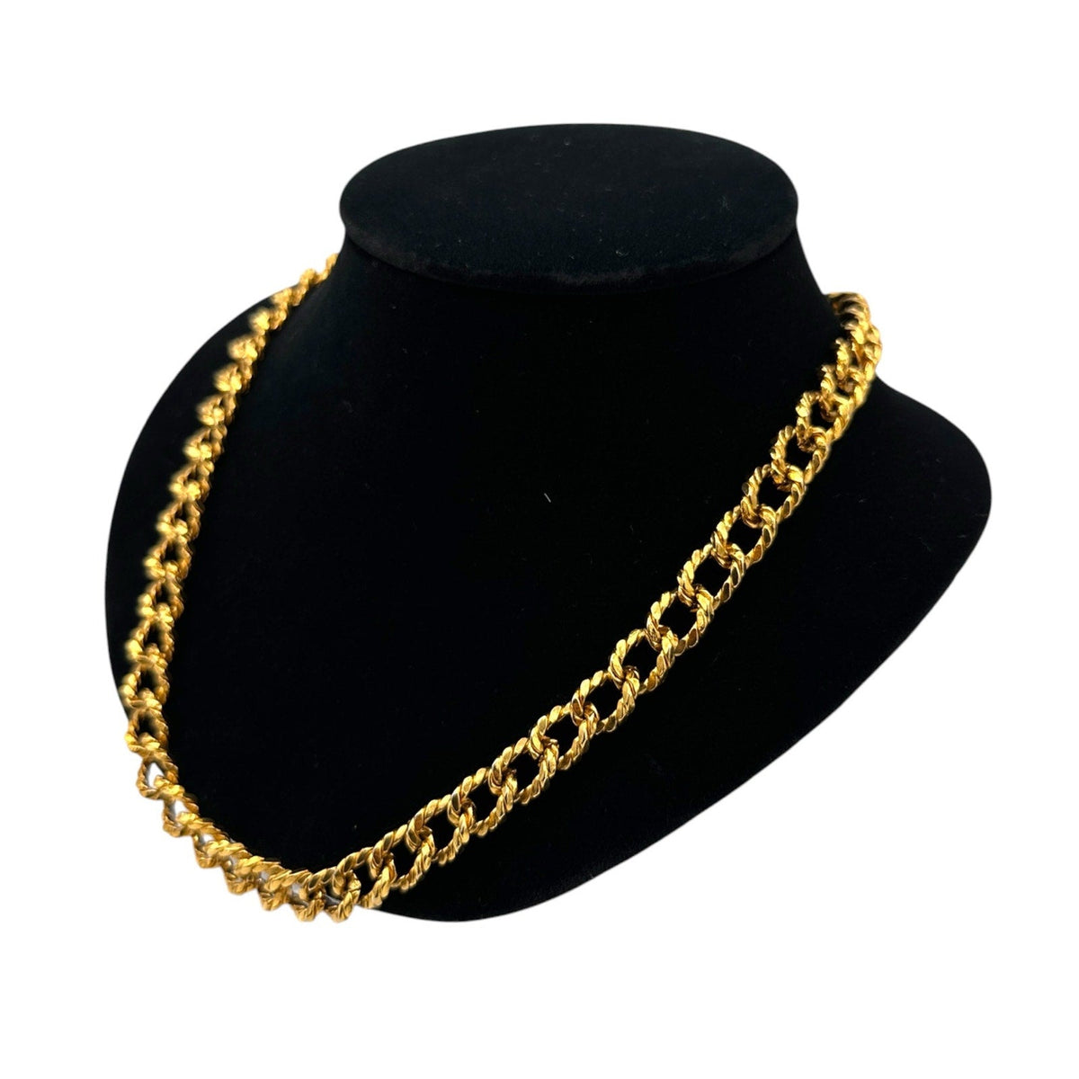 Necklaces & PendantsSigned Monet Gold Twisted Link Long Layering Chain Necklace
