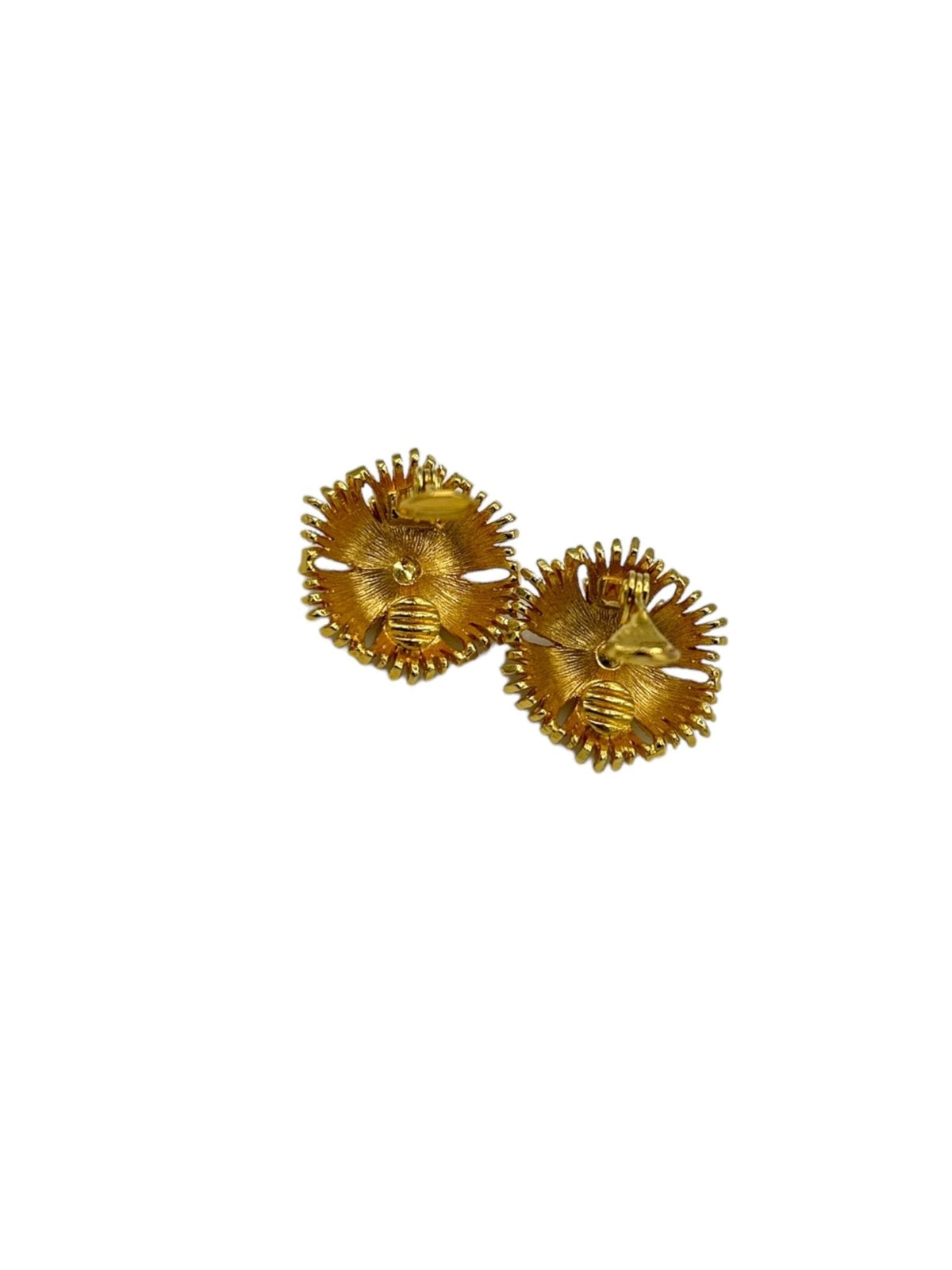 Signed Monet Vintage Jewelry Cordelia Clip - On Earrings - 24 Wishes Vintage Jewelry