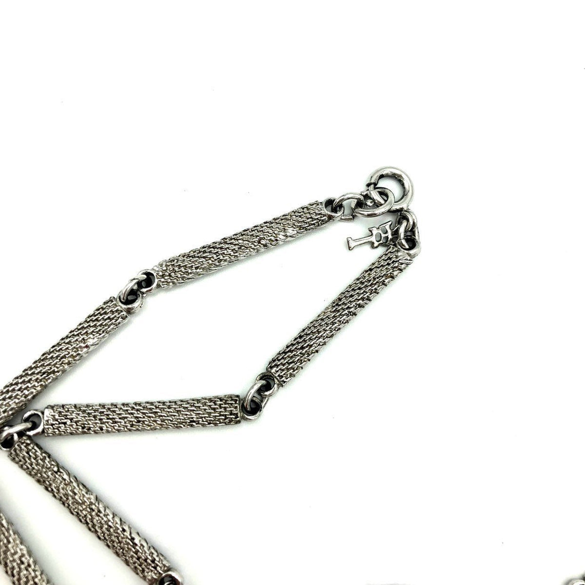 Silver Crown Trifari Vintage Link Layering Long Chain - 24 Wishes Vintage Jewelry