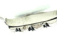 Silver Emmons Southwestern Style Cuff Bracelet - 24 Wishes Vintage Jewelry