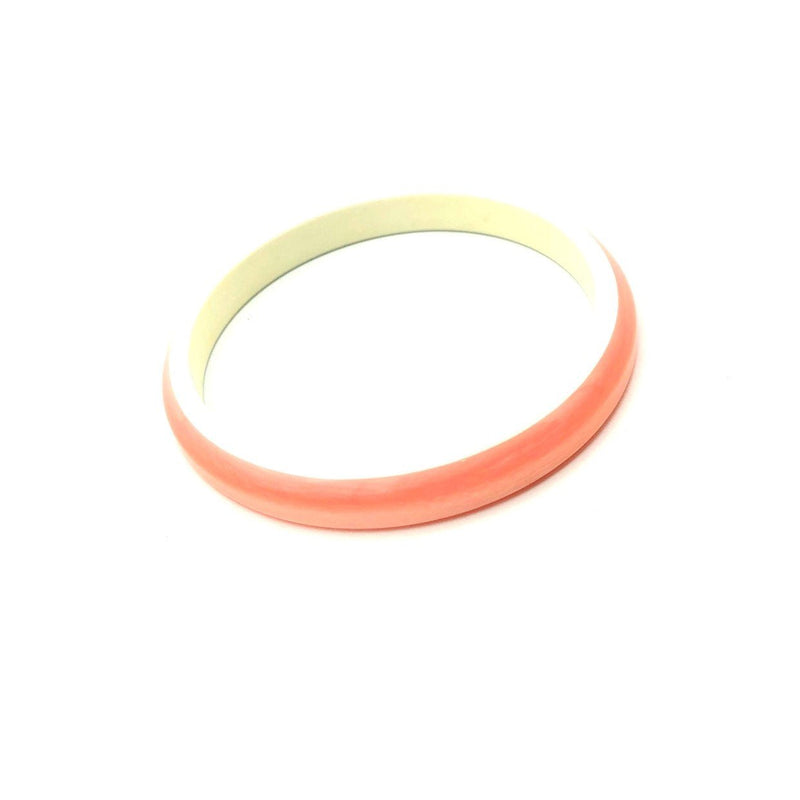 Soft Pink Lucite Vintage Bangle Bracelets - 24 Wishes Vintage Jewelry