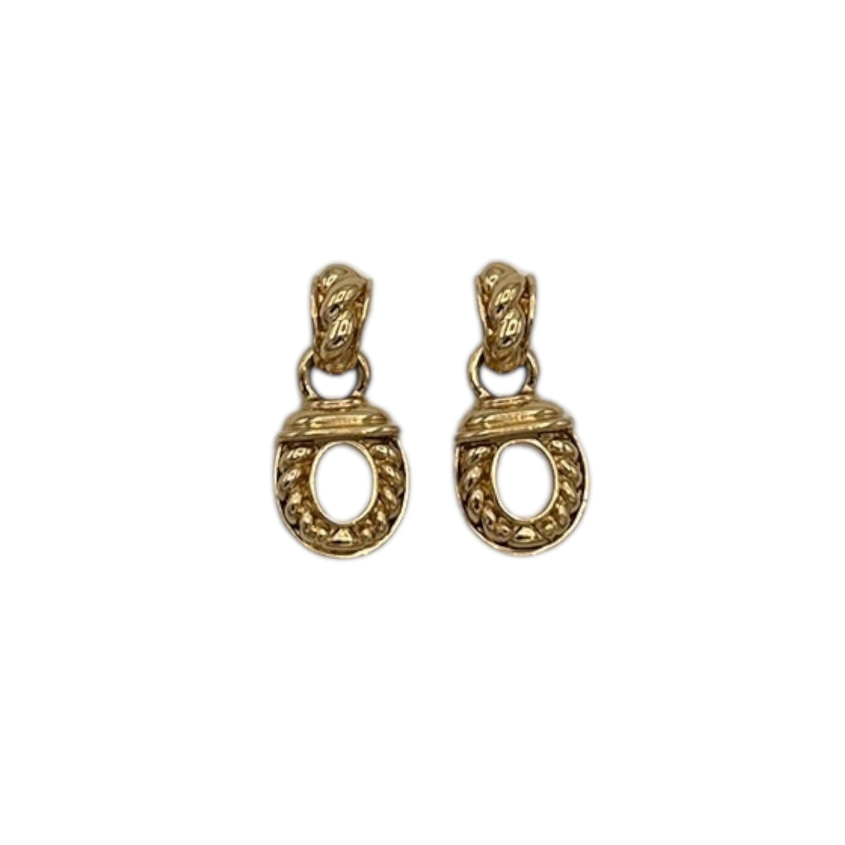 EarringsSt. John Gold - Plated Cable Dangle Pierced Earrings