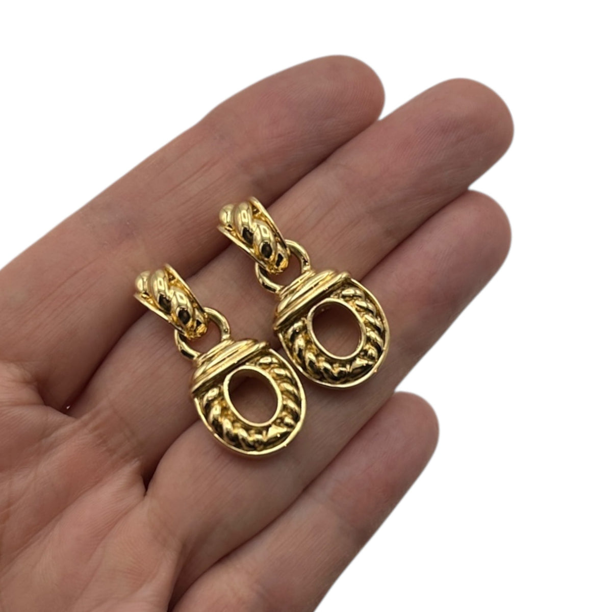 EarringsSt. John Gold - Plated Cable Dangle Pierced Earrings