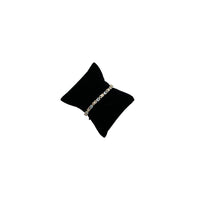 BraceletsSterling Silver Gold Vermeil Blue Topaz Vintage Tennis Bracelet