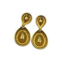 EarringsSwarovski Gold Teardrop Dangle Clear Crystal Pierced Earrings