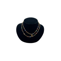Swarovski Jewel Tone Bezel Set Necklace Vintage Gold Round Crystal Station Chain Jewelry 24 Wishes Vintage Jewelry