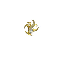 Brooches & PinsSwarovski Swan Signed Gold Fleur De Lis Brooch