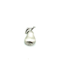 Trifari Silver Petite Pear Vintage Brooch - 24 Wishes Vintage Jewelry