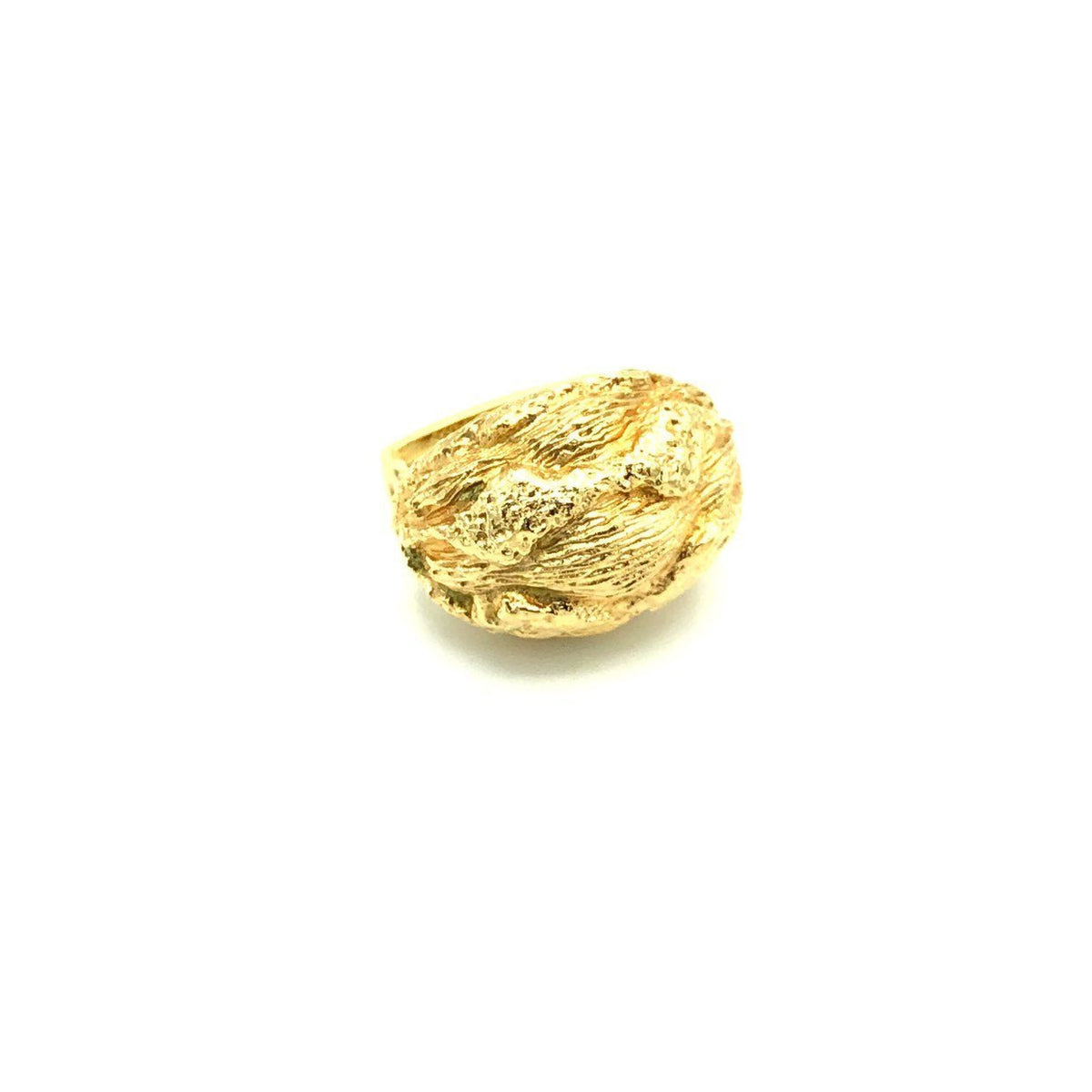 Vendome Gold Nugget Vintage Cocktail Ring - 24 Wishes Vintage Jewelry