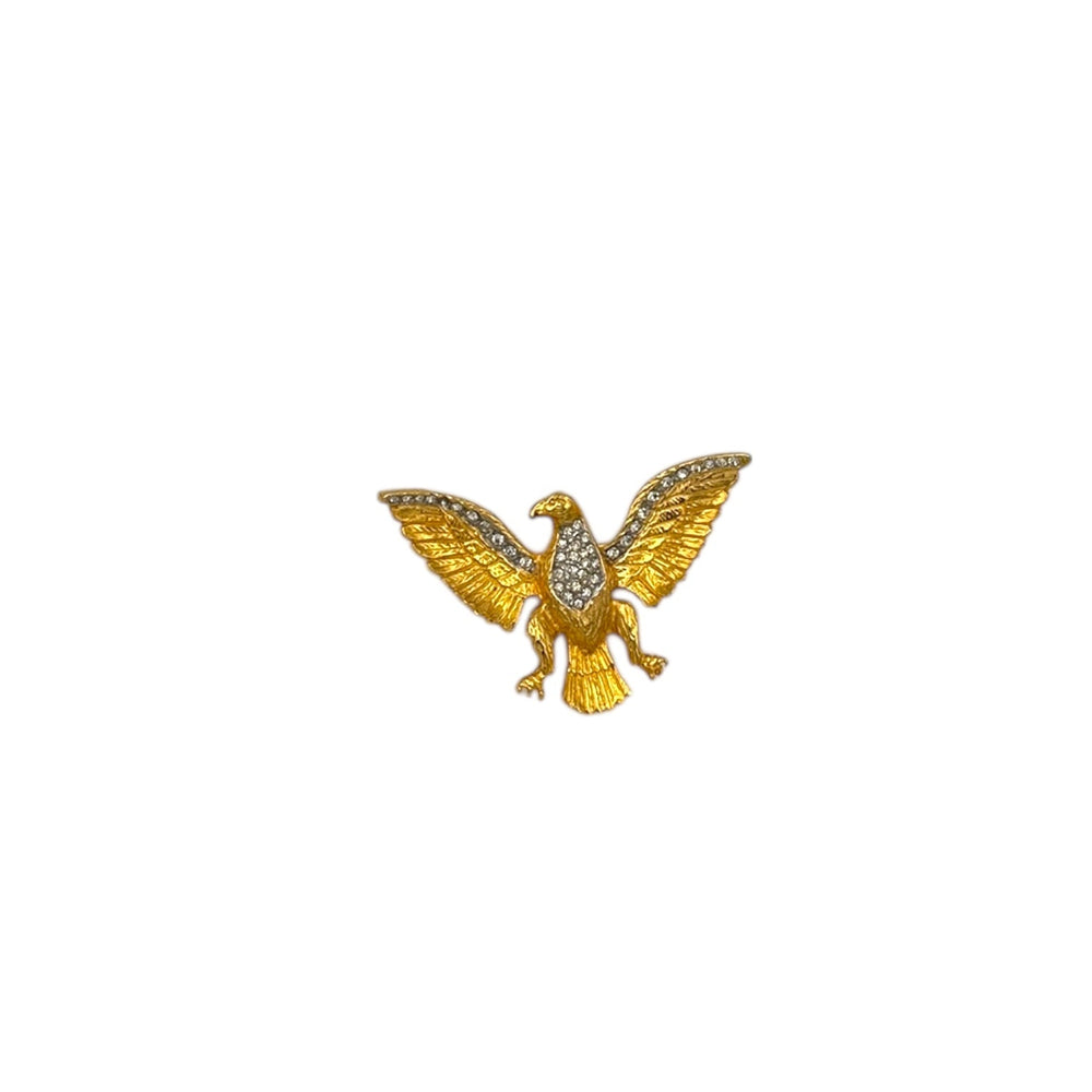 Brooches & PinsVintage 1960s Les Bernard Gold Patriotic Eagle Brooch