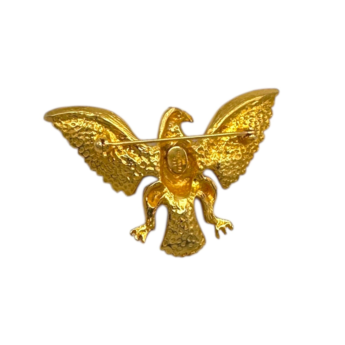 Brooches & PinsVintage 1960s Les Bernard Gold Patriotic Eagle Brooch