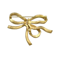 Brooches & PinsVintage 1960s Trifari Gold Textured Flowing Bow Brooch