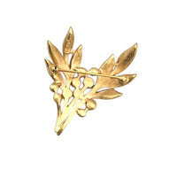 Brooches & PinsVintage 1960s Trifari Gold Textured Leaf Brooch