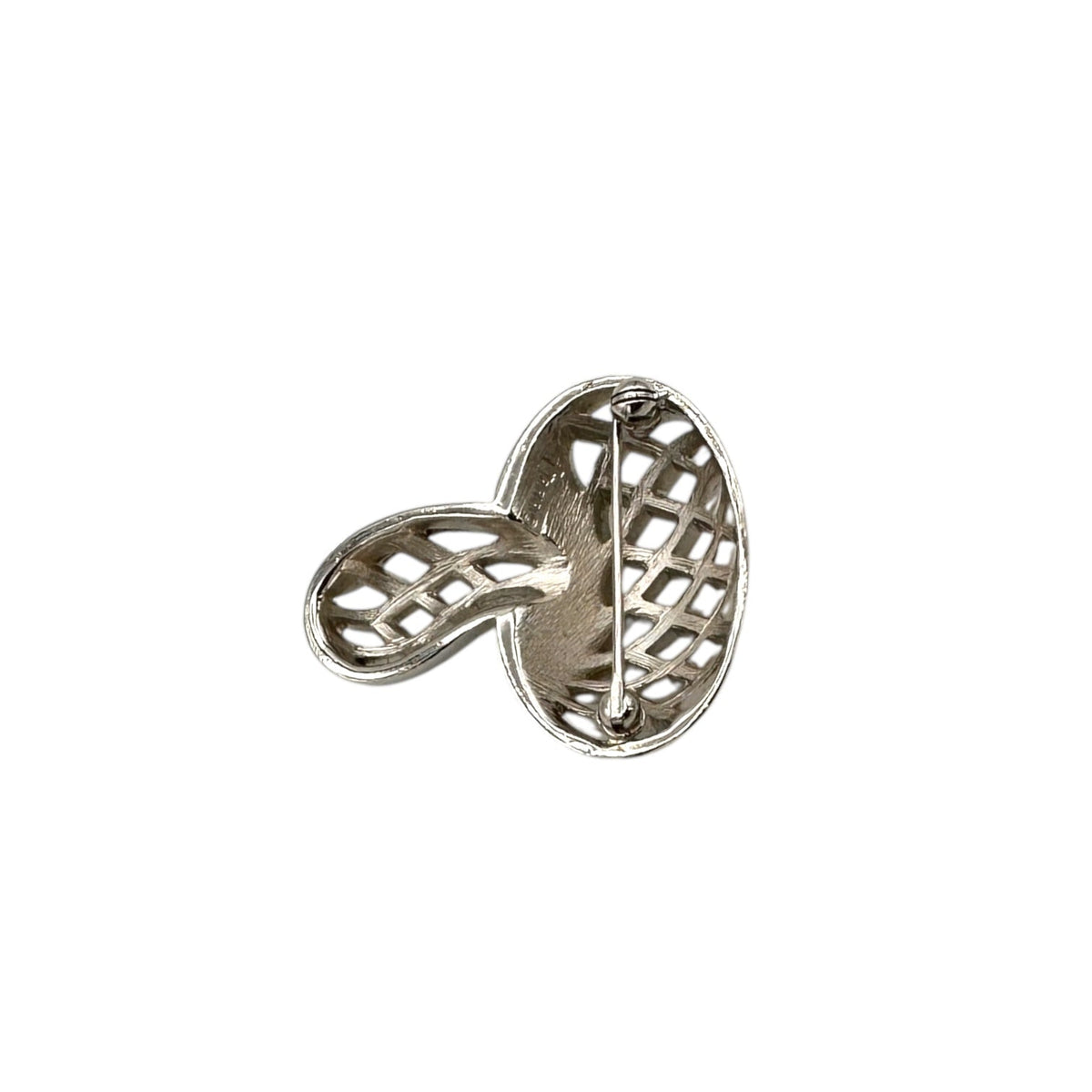 Brooches & PinsVintage 1960s Trifari Silver Mushroom Textured Brooch